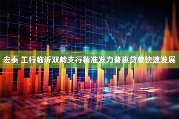 宏泰 工行临沂双岭支行精准发力普惠贷款快速发展